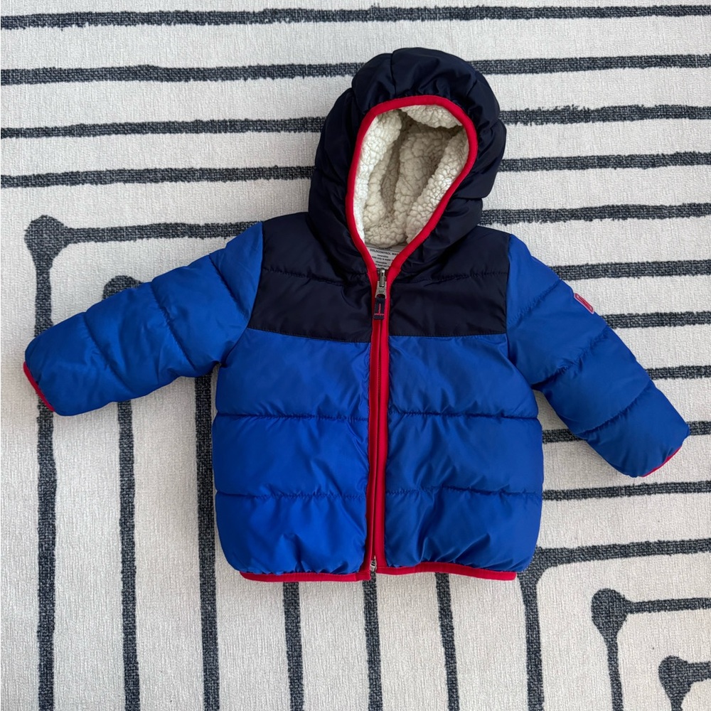 GAP Toddler Boy 18-24 Months Warm Fleece Lined Coat